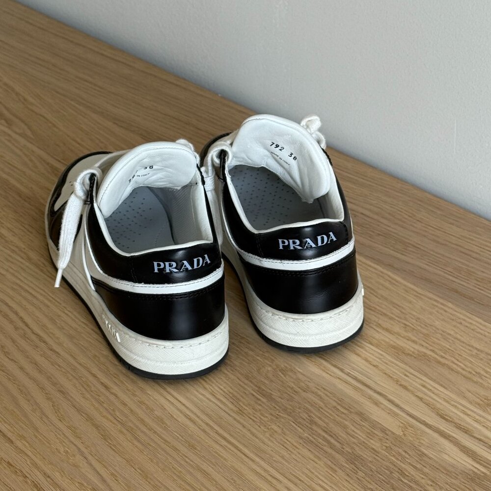 Prada Downtown Leather Sneakers